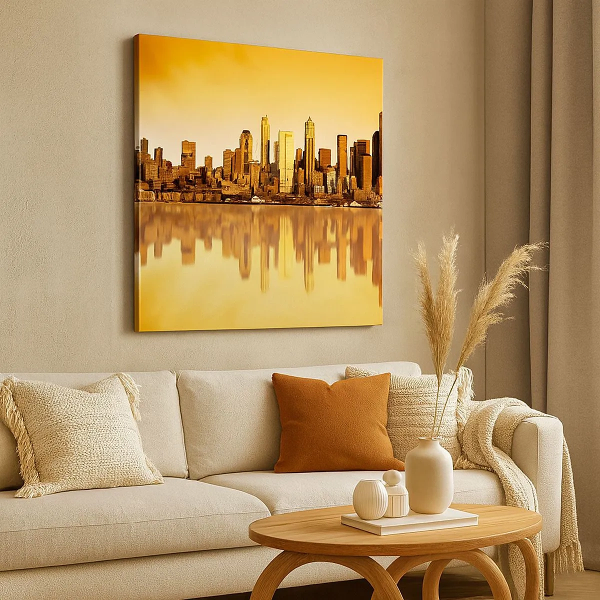 Tablou pe pânză - Liniștea metropolei - 30x30 cm
