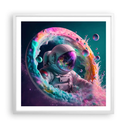 Poster în ramă albă - Poarta stelară  - 60x60 cm