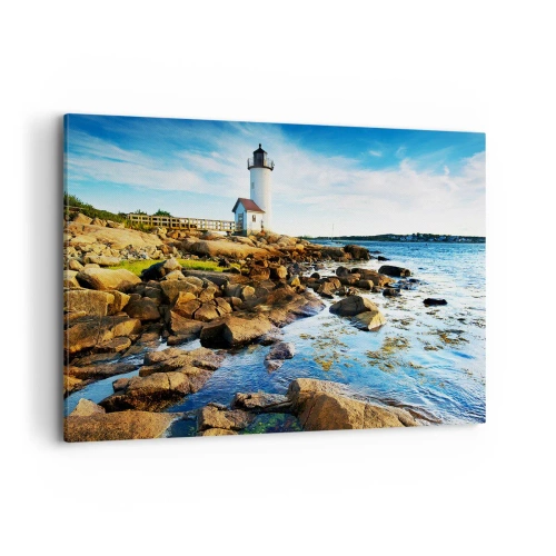 Tablou pe pânză - Întoarce-te acasă fericit, te aștept cu nerăbdare - 120x80 cm