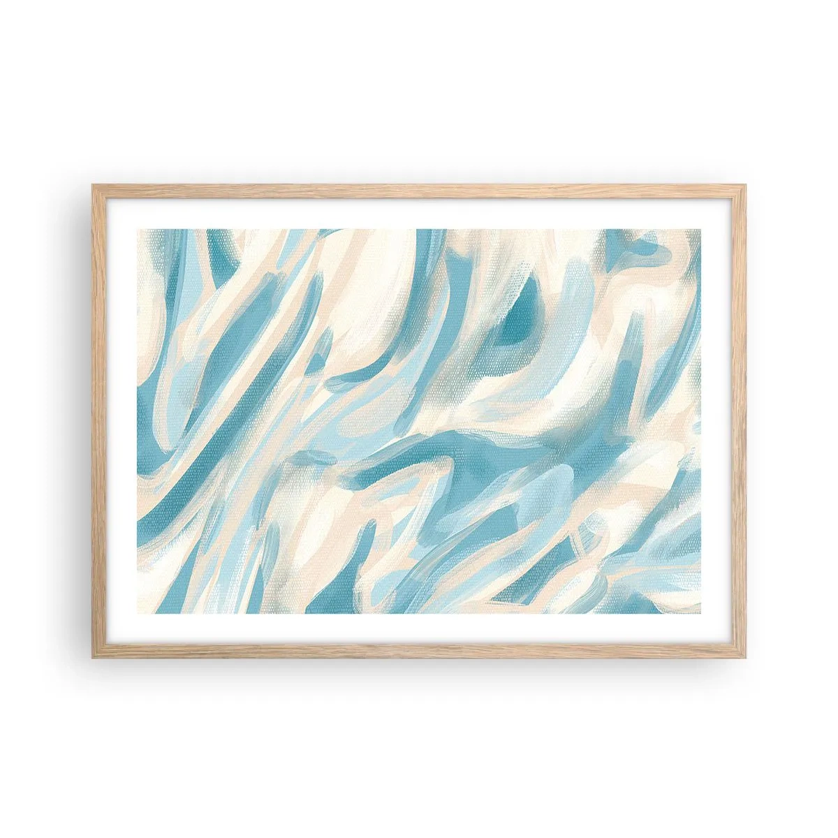 Poster în ramă de stejar deschis - Brize de primăvară - 70x50 cm