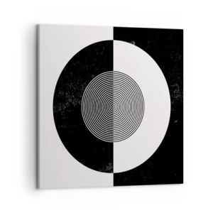 Tablou pe pânză - Armonie în alb și negru - 50x50 cm