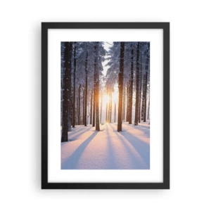 Poster în ramă neagră - În mod clar în alb și negru - 30x40 cm