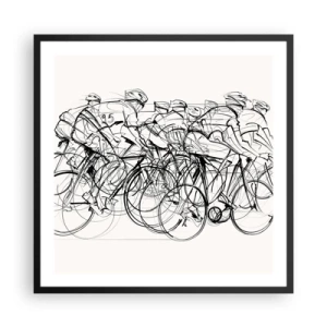 Poster în ramă neagră - Mână în mână - 60x60 cm