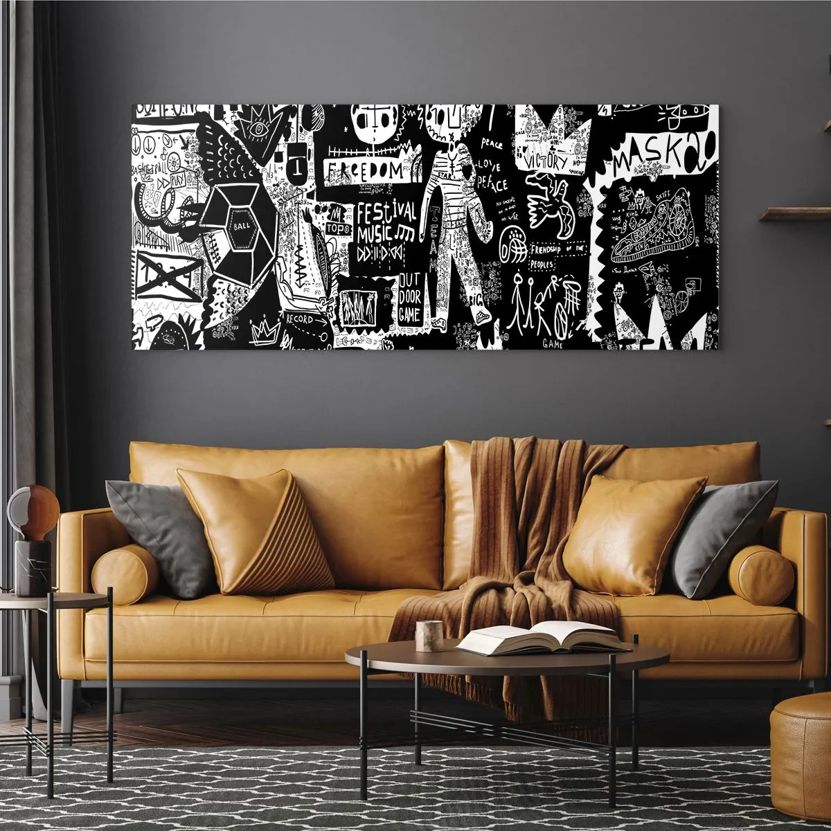 Tablou pe sticlă - Tinerețea duhovnicească a legii și a bucuriei - 100x40 cm
