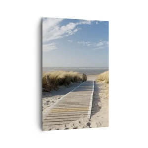 Tablou pe pânză - În spatele dunei, în zumzetul ierbii - 80x120 cm