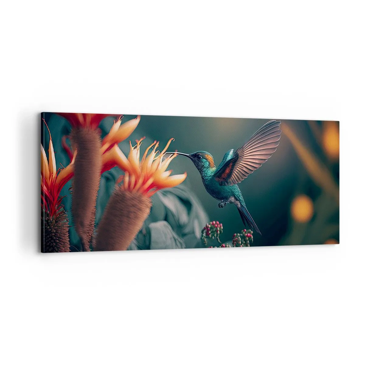 Tablou pe pânză - Viață cu adevărat colorată - 100x40 cm