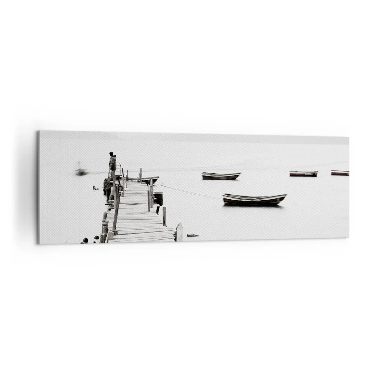 Tablou pe pânză - Peste apă liniștită și limpede - 160x50 cm