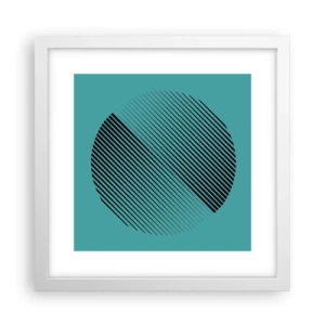 Poster în ramă albă - Cercul - o variație geometrică - 30x30 cm