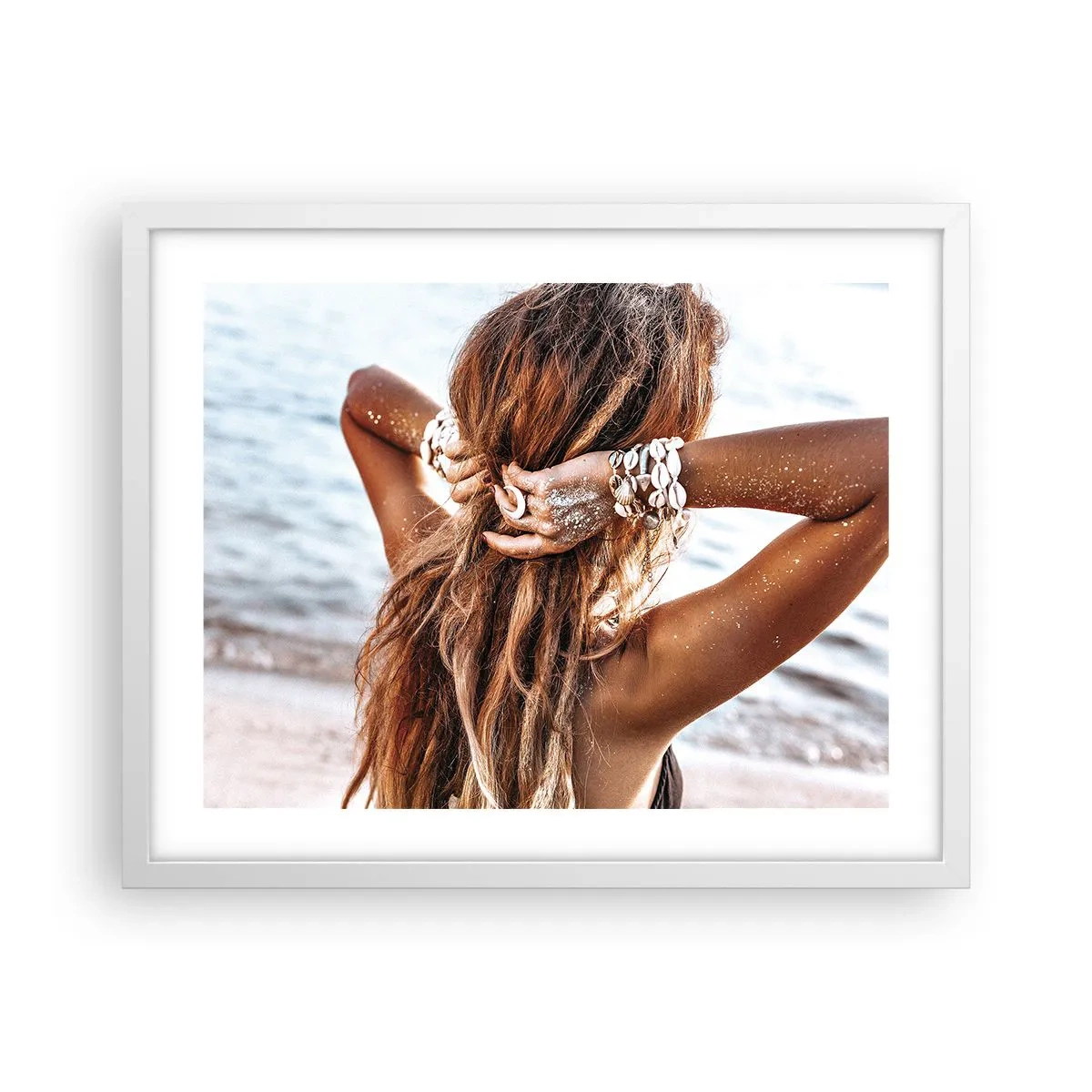 Poster în ramă albă - Sora apei și a soarelui - 50x40 cm