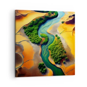 Tablou pe pânză - Râul care dă viață - 50x50 cm
