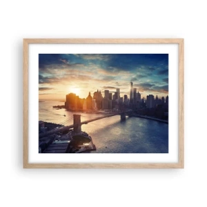 Poster în ramă de stejar deschis - Un monument al culturii occidentale - 50x40 cm