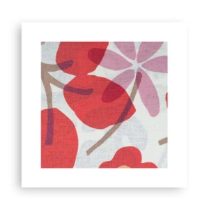 Poster - Aranjament floral în roz - 30x30 cm