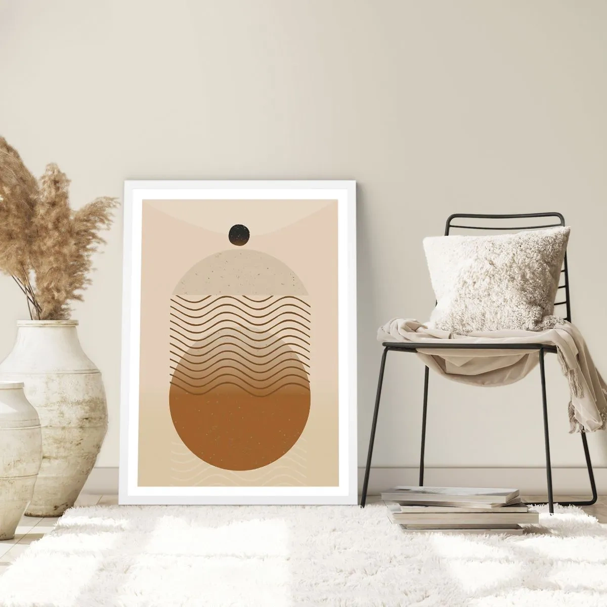 Poster în ramă albă - Despre originea figurilor geometrice - 70x100 cm