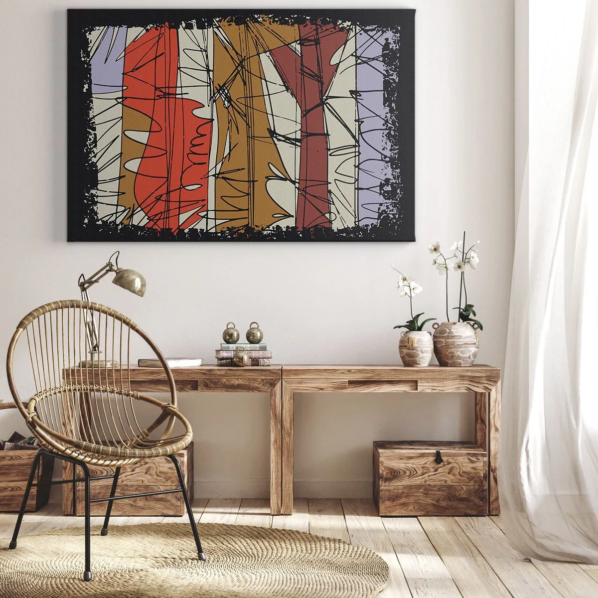 Tablou pe pânză - Compoziție spontană - 70x50 cm