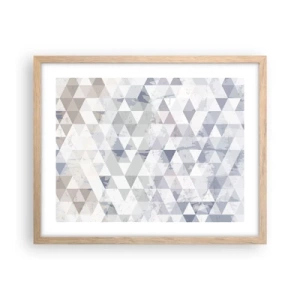 Poster în ramă de stejar deschis - În ritm de trei - 50x40 cm