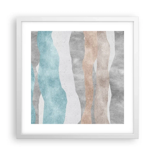 Poster în ramă albă - Studiu de proximitate - 40x40 cm