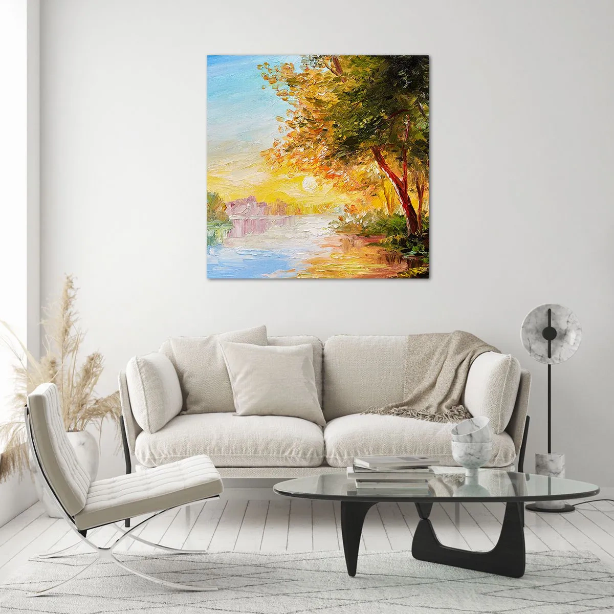 Tablou pe sticlă - Et in Arcadia ego - 40x40 cm