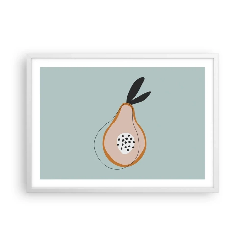 Poster în ramă albă - Pătrunzând în natura lucrurilor - 70x50 cm