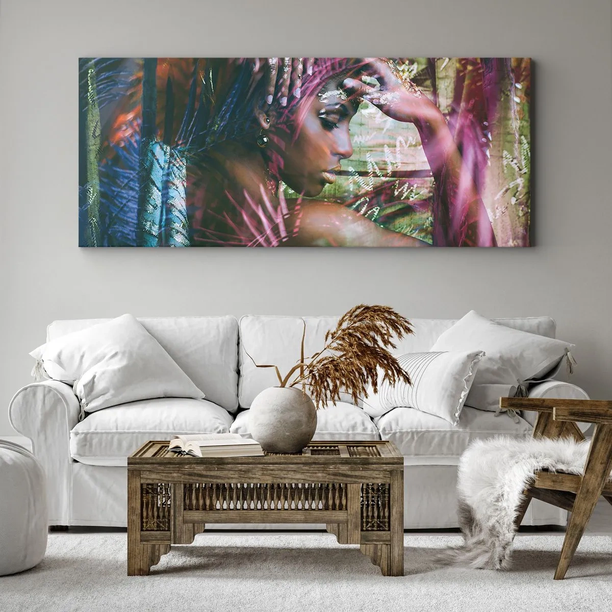 Tablou pe pânză - Mama Natură în junglă - 140x50 cm