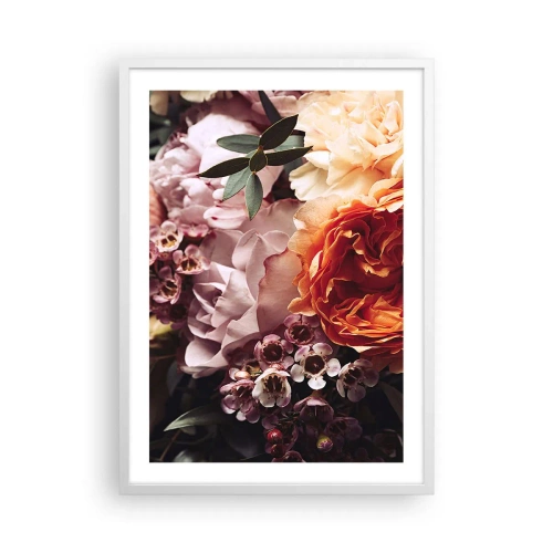 Poster în ramă albă - Înghesuite în frumusețe - 50x70 cm