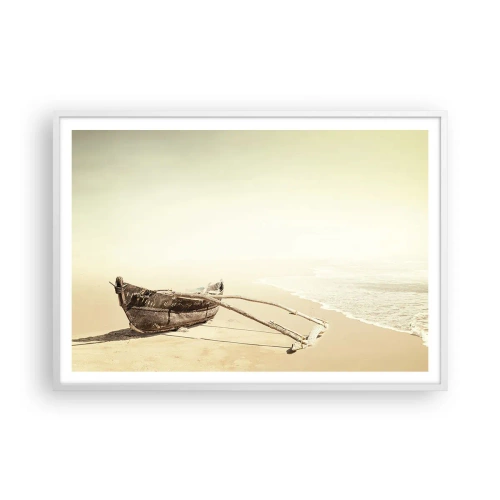 Poster în ramă albă - O amintire din Mările Sudului - 100x70 cm