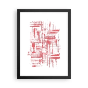 Poster în ramă neagră - Orașul roșu - 30x40 cm