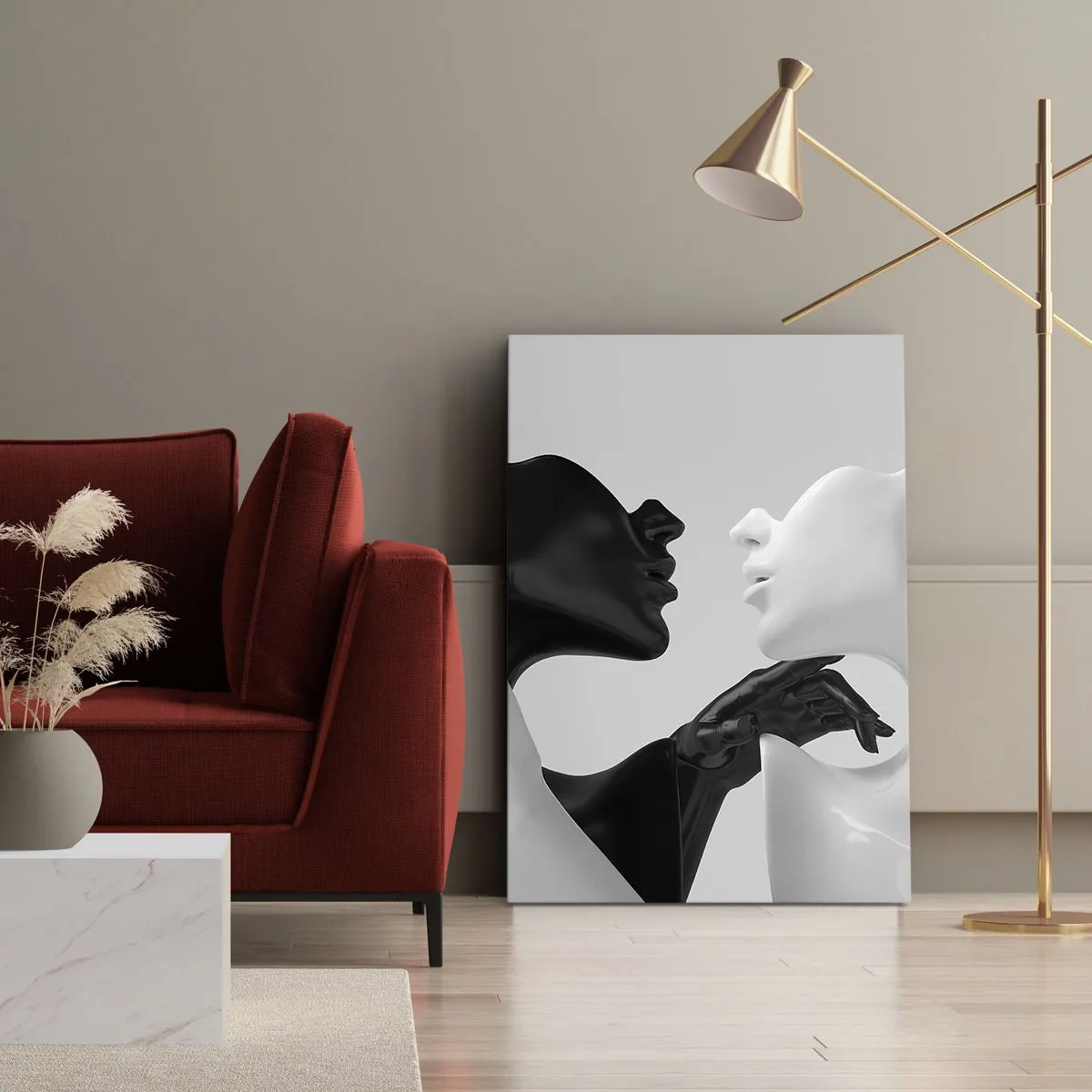 Tablou pe pânză - Atracție - dorință - 50x70 cm