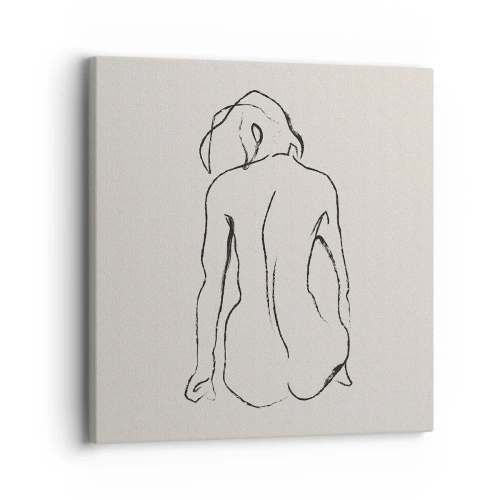 Tablou pe pânză - Nud de fată - 30x30 cm
