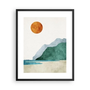 Poster în ramă neagră - Peisaj așa cum ar trebui să fie - 40x50 cm