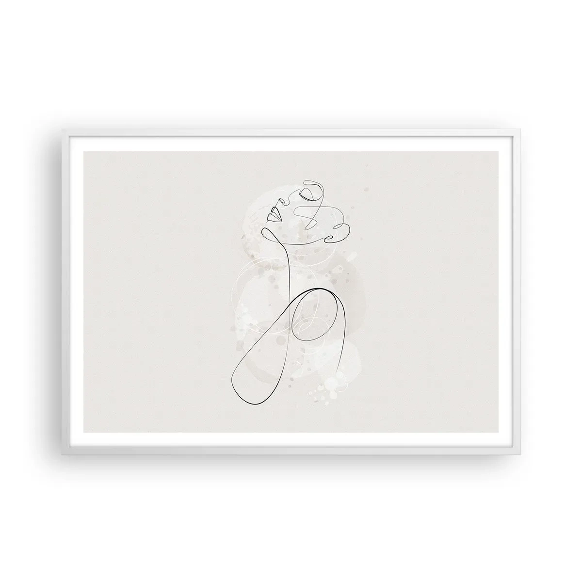 Poster în ramă albă - Spirala frumuseții - 100x70 cm
