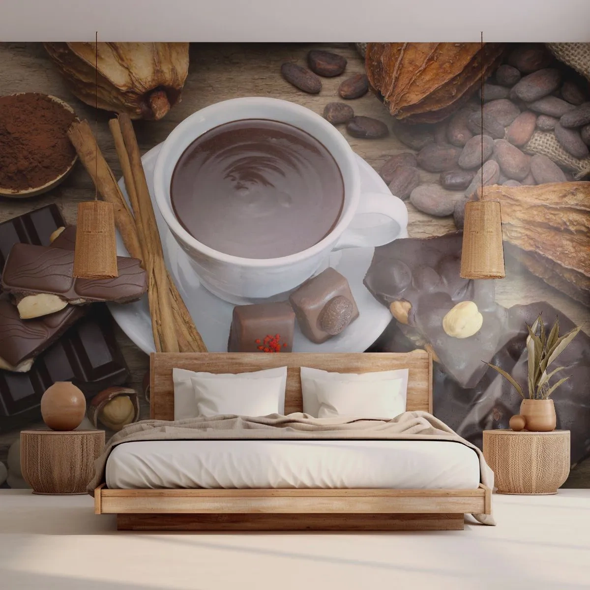 Tapet Premium Canvas - De la fabrica de ciocolată de basm - Gastronomie, Ciocolată, Cafea - 250x175 cm