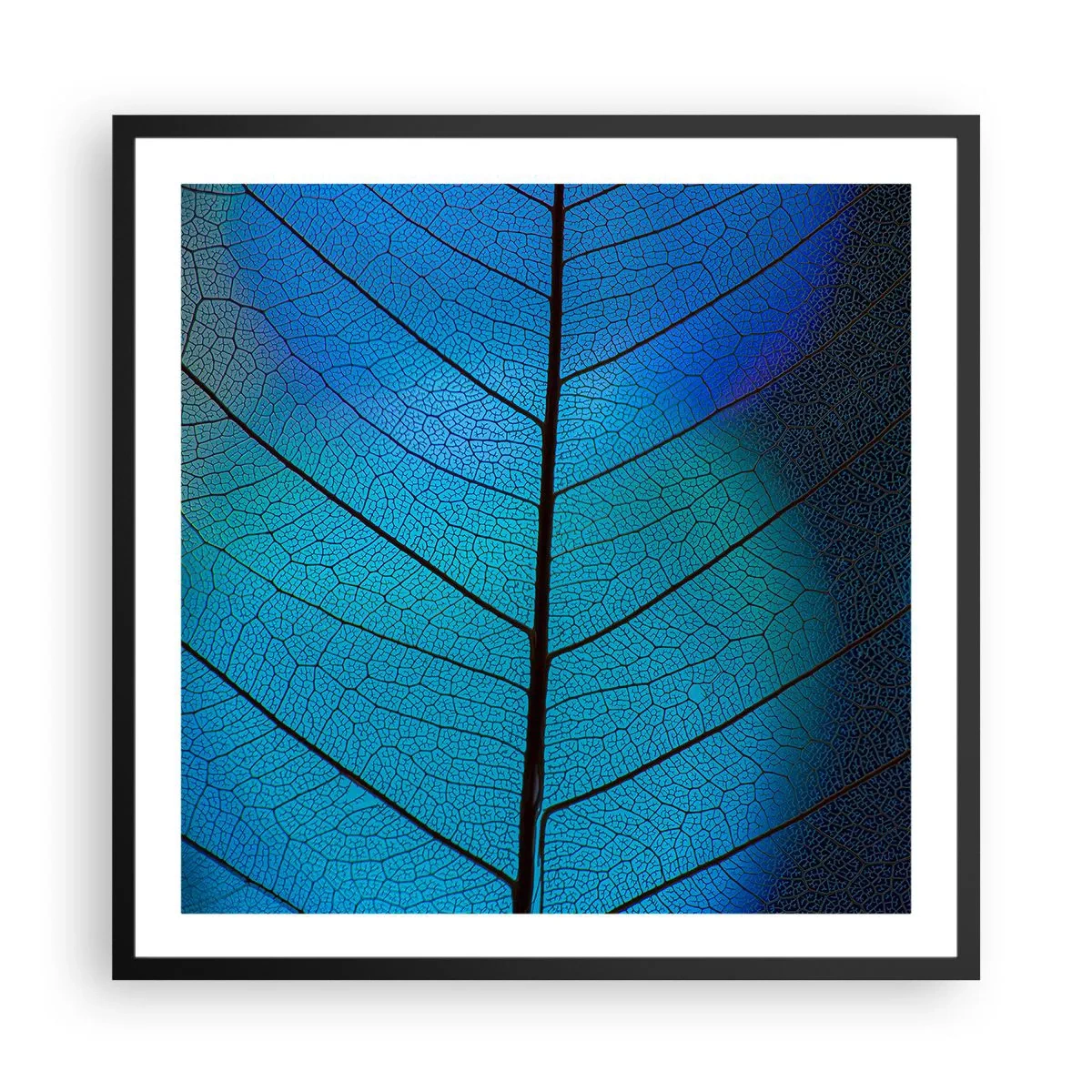 Poster în ramă neagră - Construcție de finețe - 60x60 cm