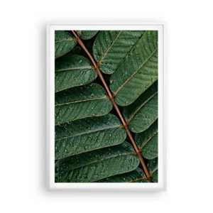 Poster în ramă albă - Într-un ritm verde - 70x100 cm