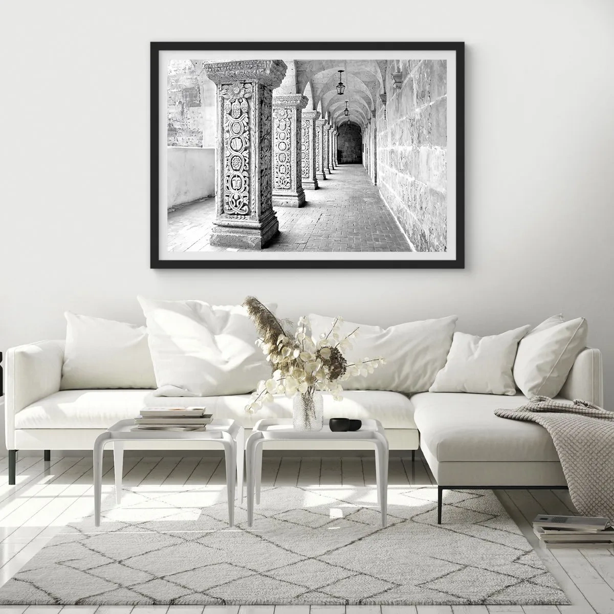 Poster în ramă neagră - Și încotro…? - 70x50 cm