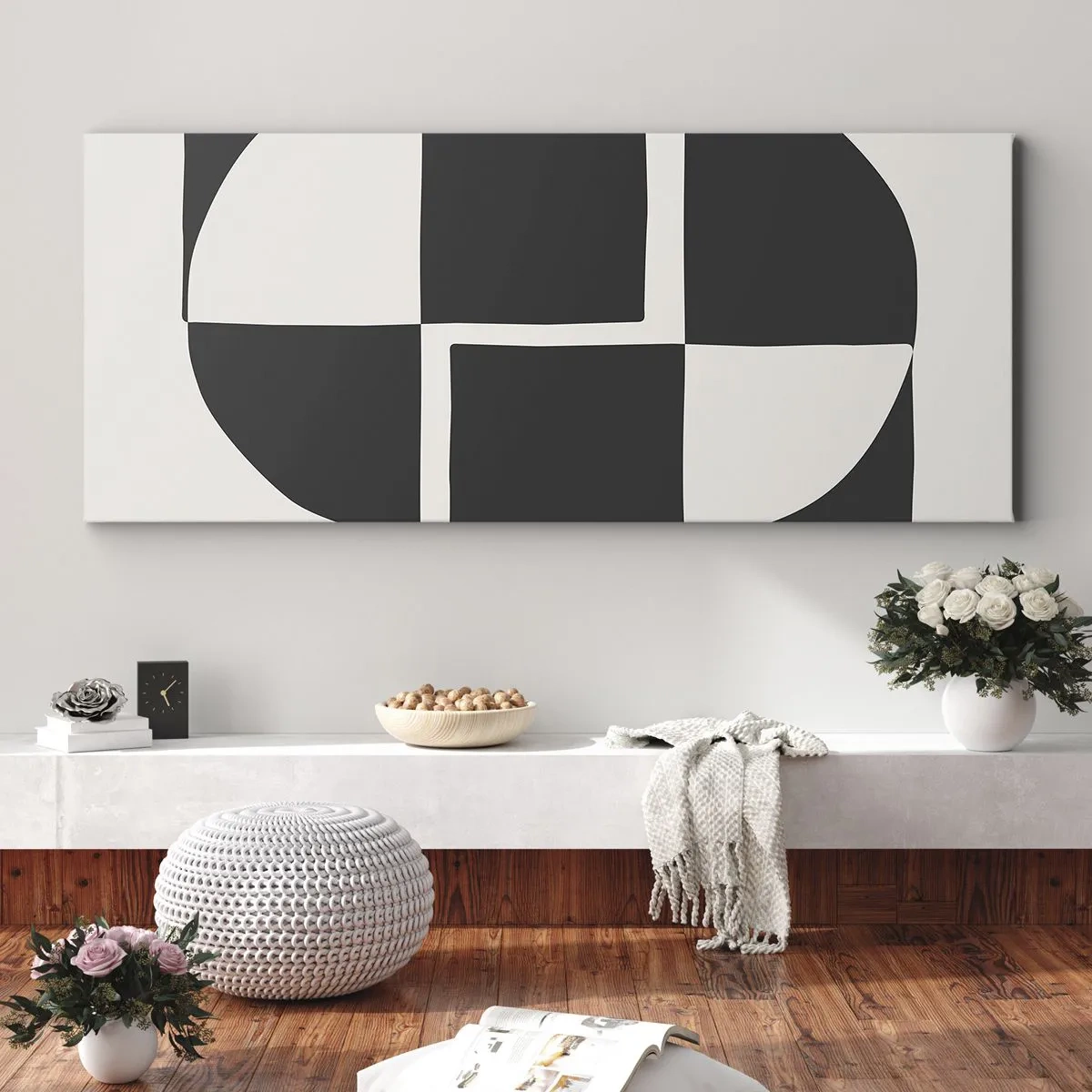 Tablou pe pânză - Antiteză - sinteză - 100x40 cm