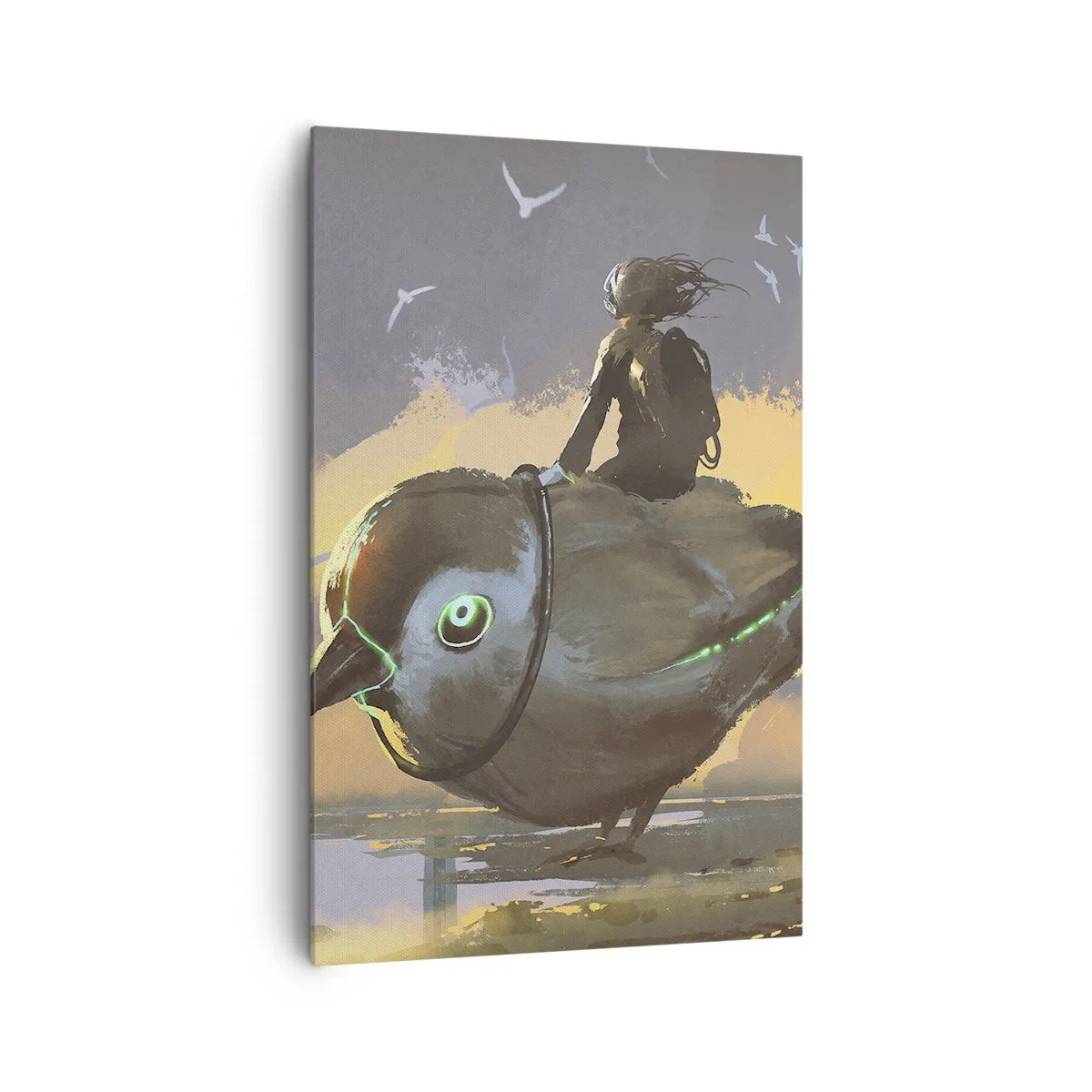 Tablou pe pânză - O oprire într-o călătorie fantastică - 80x120 cm