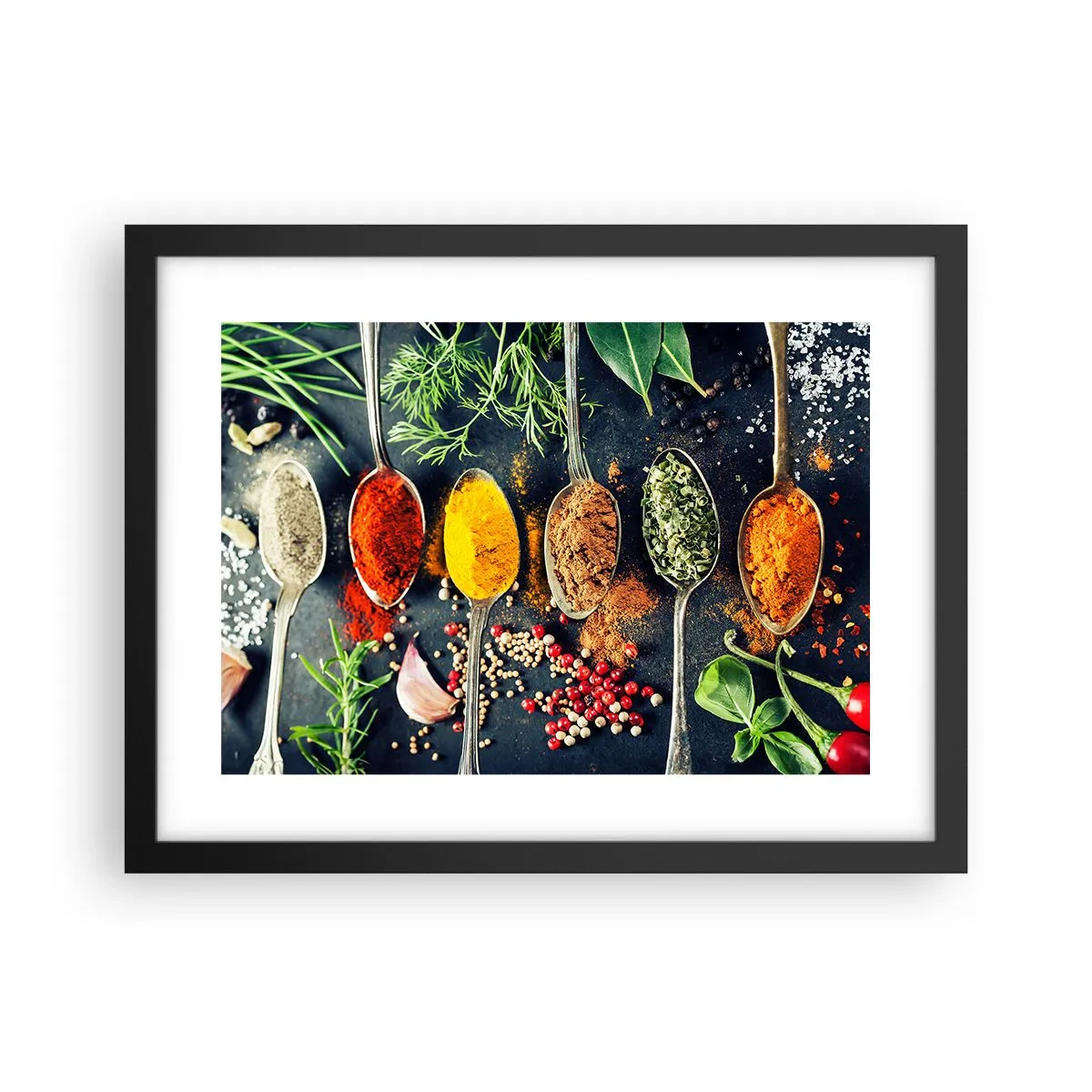 Poster în ramă neagră - Magie culinară - 40x30 cm