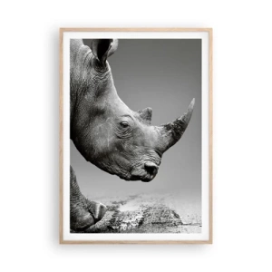 Poster în ramă de stejar deschis - O forță de neoprit - 70x100 cm