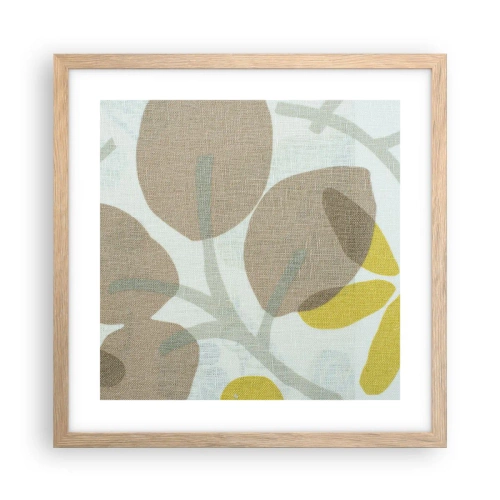 Poster în ramă de stejar deschis - Compoziție în plin soare - 40x40 cm