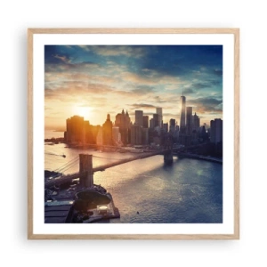 Poster în ramă de stejar deschis - Un monument al culturii occidentale - 60x60 cm