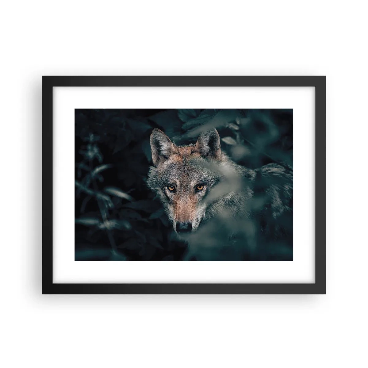 Poster în ramă neagră - Vânător - 40x30 cm