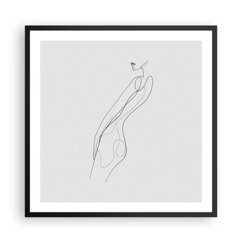 Poster în ramă neagră - Abia o promisiune - 60x60 cm