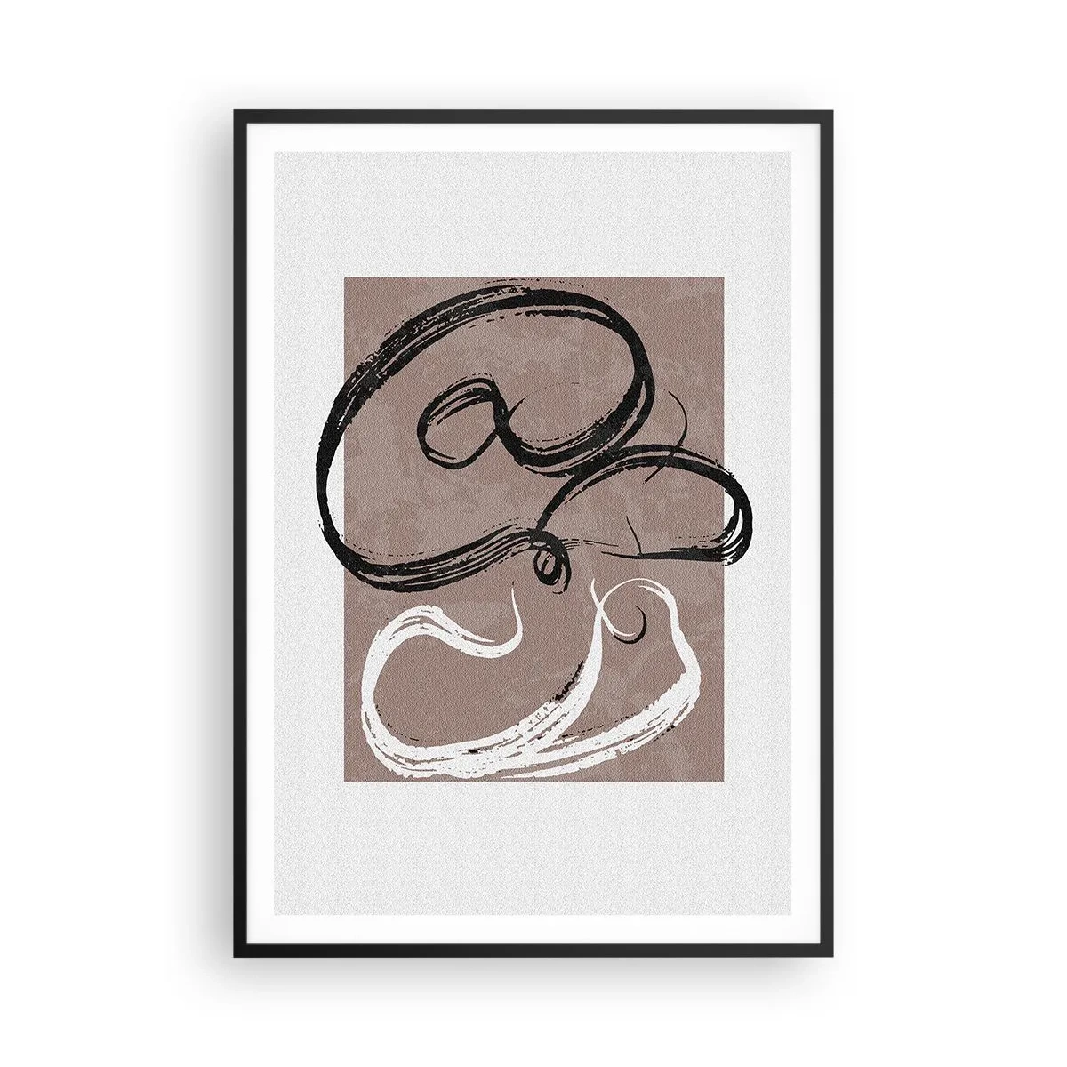 Poster în ramă neagră - Compoziția - căutarea plenitudinii - 70x100 cm