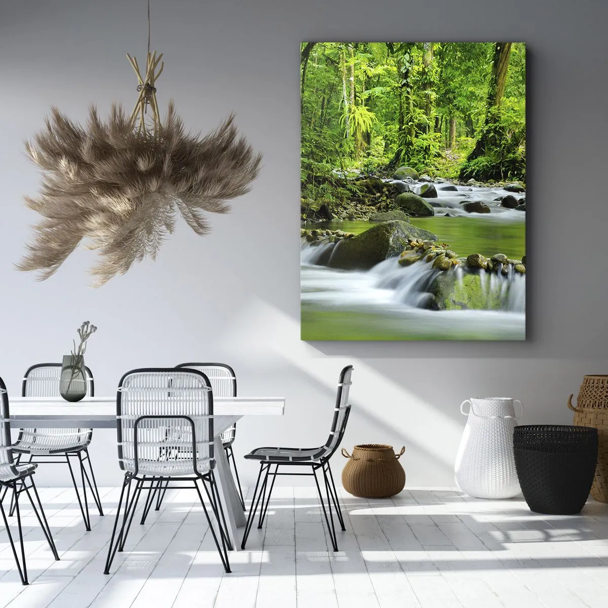 Tablou pe pânză - Să înotăm într-o mare de verde - 50x70 cm