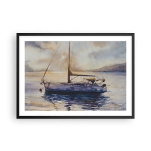 Poster în ramă neagră - O seară în golf - 70x50 cm