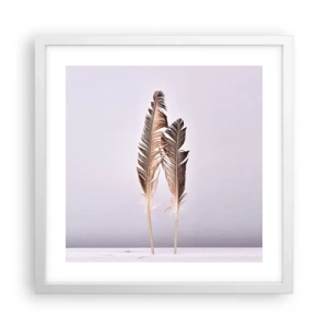 Poster în ramă albă - Împotriva neantului - 40x40 cm