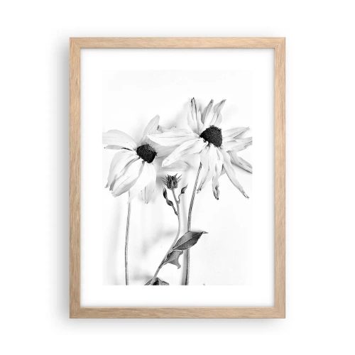 Poster în ramă de stejar deschis - Nimeni nu vrea să fie singur - 30x40 cm