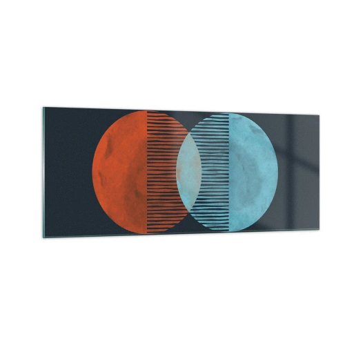 Tablou pe sticlă - Fantezie astronomică - 100x40 cm