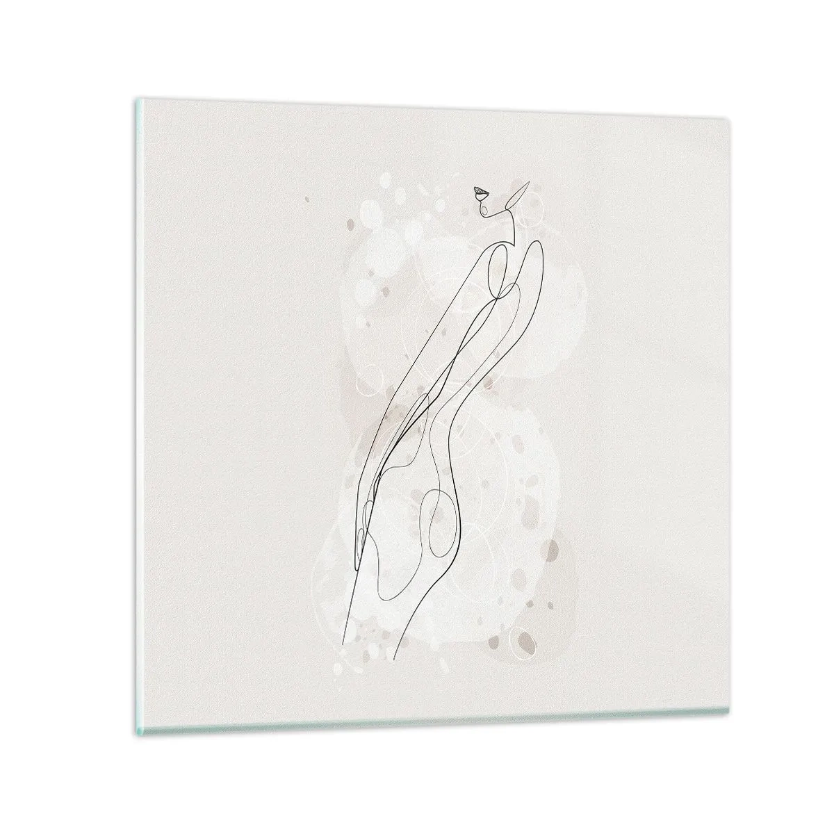 Tablou pe sticlă - Să rătăcești cu privirea - 50x50 cm
