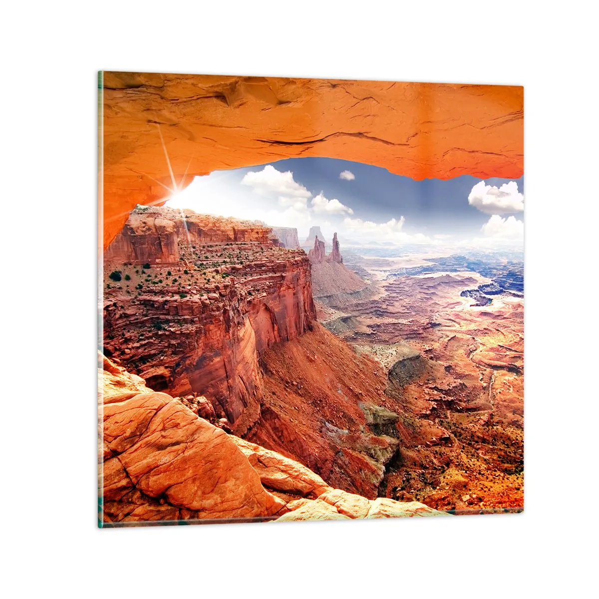 Tablou pe sticlă - Sculptat de natura însăși - 70x70 cm